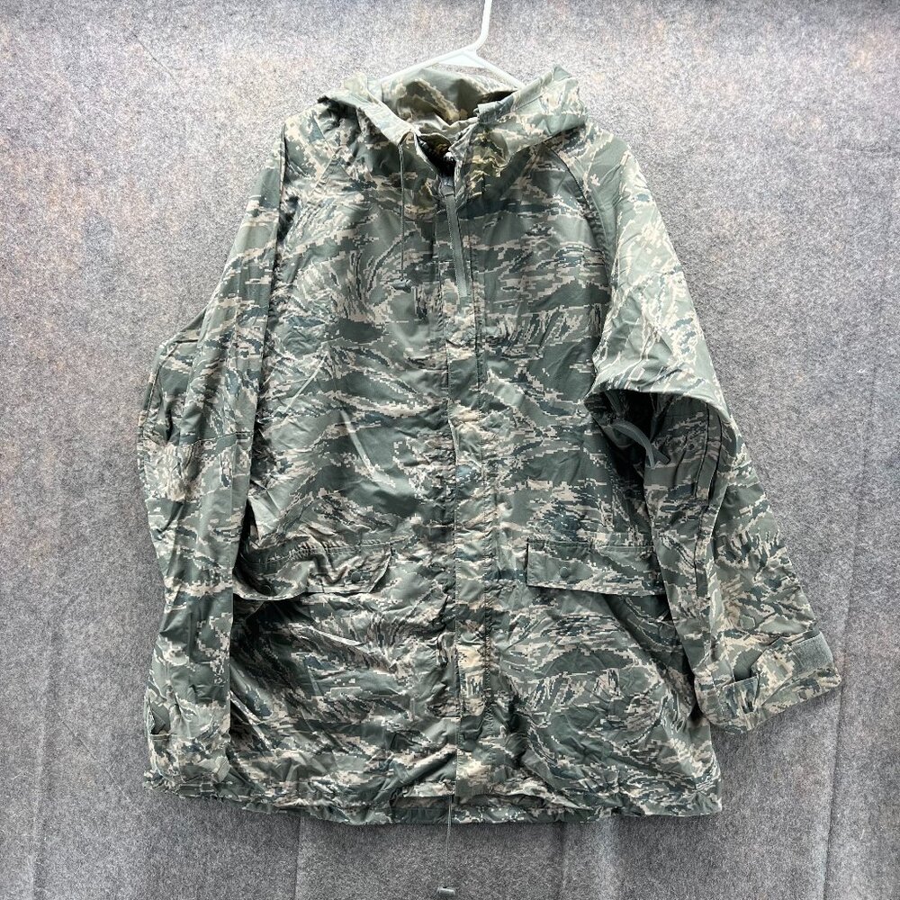 US Army Jacket Men Medium Parka Improved Rainsuit Camouflage Military Waterproof